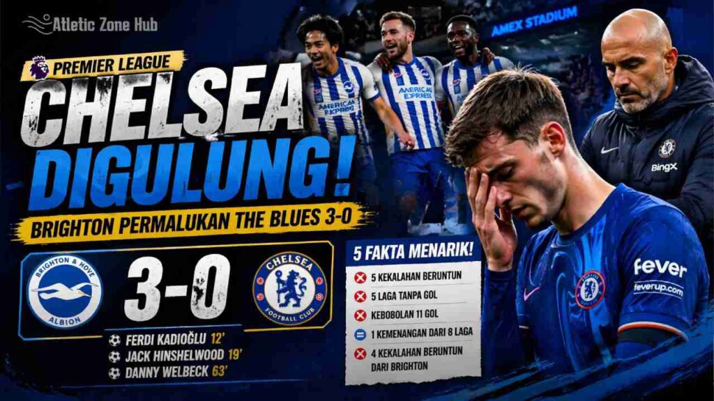 Chelsea Terpuruk Setelah Kekalahan 3-0 dari Brighton, Lima Fakta Menarik yang Perlu Diketahui