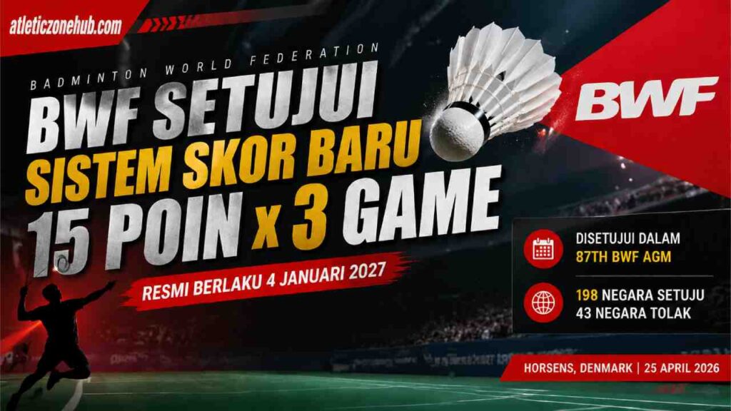 FEDERASI Bulu Tangkis Dunia Setujui Perubahan Sistem Skor