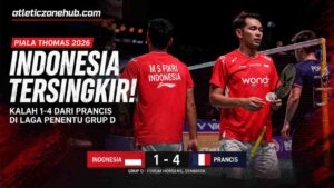 Piala Thomas 2026, Indonesia Tersingkir Dramatis Kalah dari Prancis