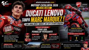 Ducati Lenovo Hadapi MotoGP Catalunya 2026 Tanpa Marc Marquez