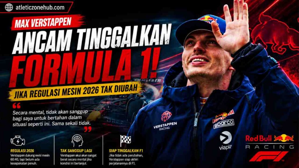 Max Verstappen Ancam Mundur dari F1 Karena Regulasi Mesin 2026
