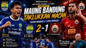 Persib Bandung Taklukkan Persija 2-1 dan Semakin Kokoh di Puncak Klasemen