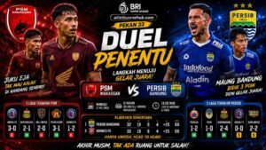 Persib Bandung di Ambang Juara, Duel Lawan PSM Jadi Penentu