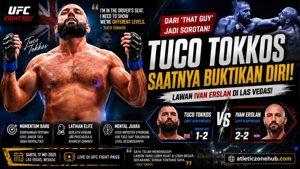 Tuco Tokkos Kini Siap Buktikan Diri di Las Vegas, Dari “That Guy” Jadi Sorotan UFC