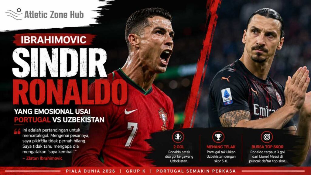 Ibrahimovic Sindir Ronaldo yang Emosional usai Portugal vs Uzbekistan
