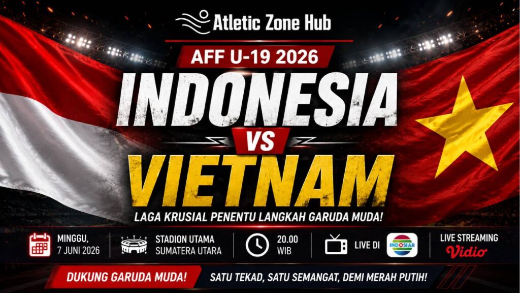 Jadwal Siaran Indonesia vs Vietnam, Laga Krusial di AFF U-19 2026