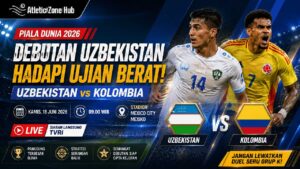 Jadwal Siaran Uzbekistan vs Kolombia, Debutan Hadapi Tantangan Berat Dunia