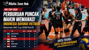 Perburuan Puncak AVC Cup 2026 Memanas, Indonesia Bayangi Vietnam