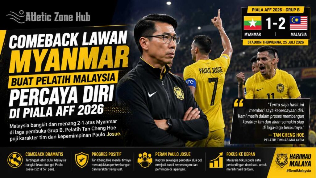 Comeback Lawan Myanmar Buat Pelatih Malaysia Percaya Diri di Piala AFF