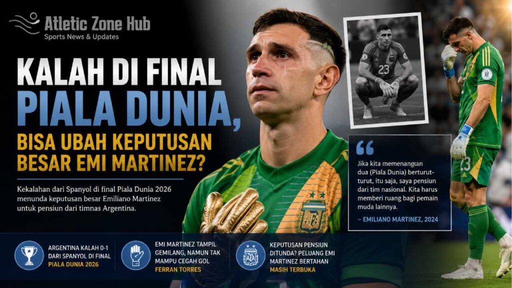 Kalah di Final Piala Dunia 2026, Akankah Emi Martinez Tunda Keputusan Besar soal Masa Depannya?