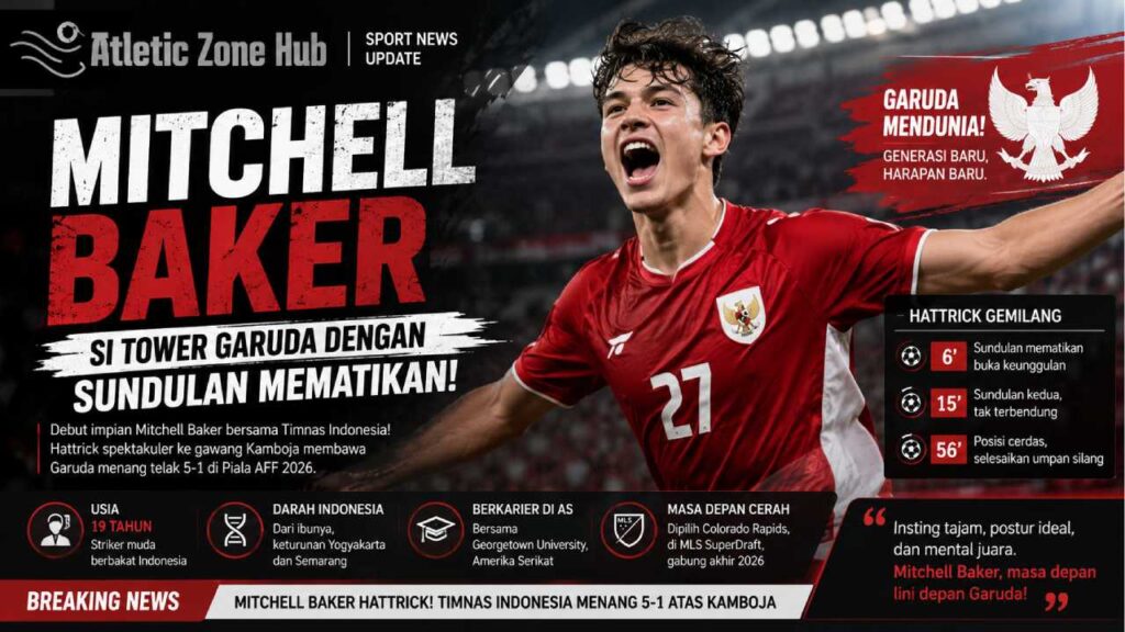 Mitchell Baker, Si Tower Garuda dengan Sundulan Mematikan
