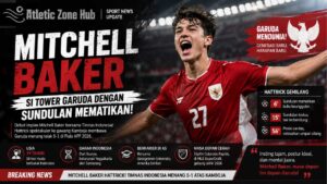 Mitchell Baker, Si Tower Garuda dengan Sundulan Mematikan