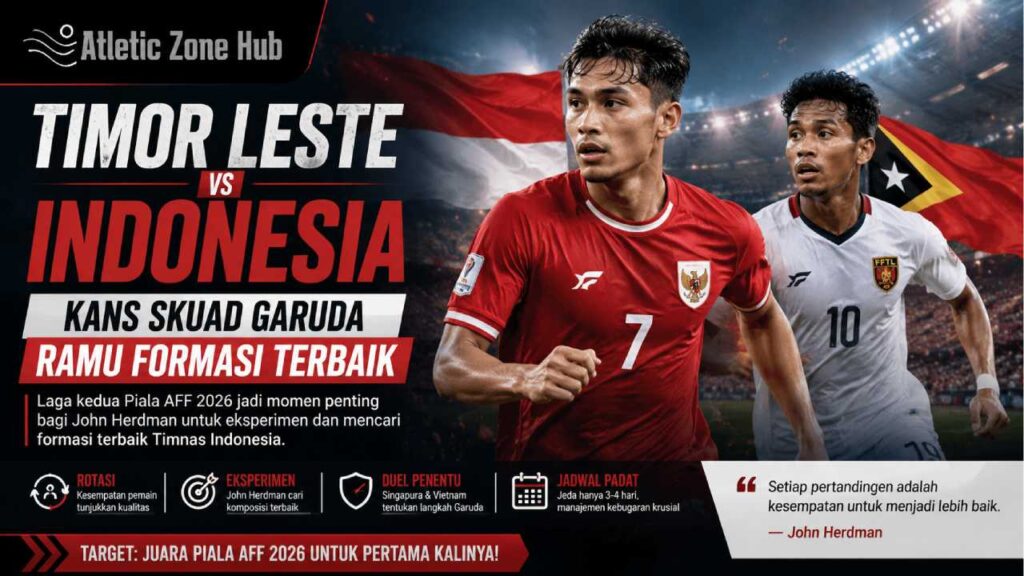 Timor Leste vs Indonesia: Kans Skuad Garuda Ramu Formasi Terbaik