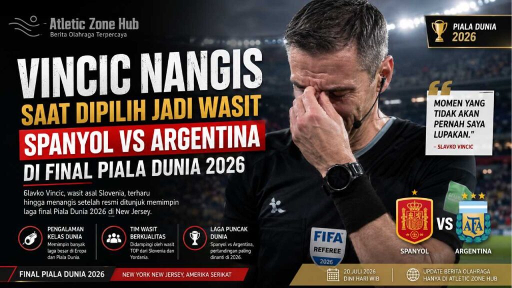 Vincic Menangis Usai Dipilih Jadi Wasit Final Piala Dunia 2026 Spanyol vs Argentina