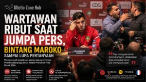Wartawan Ribut Saat Jumpa Pers, Bintang Maroko Sampai Lupa Pertanyaan Jelang Duel Kontra Prancis