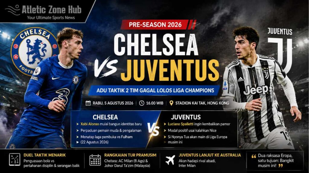 Chelsea vs Juventus: Adu Taktik Dua Tim yang Bertekad Bangkit Musim Ini