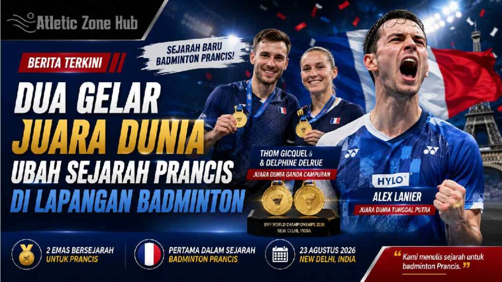 Dua Gelar Juara Dunia Ubah Sejarah Prancis di Lapangan Badminton