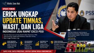 Erick Ungkap Update Timnas, Wasit, dan Liga Indonesia usai Rapat Exco