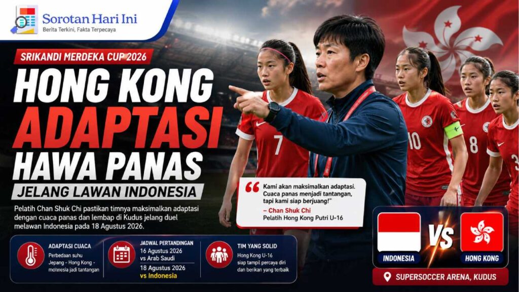 Hong Kong Adaptasi Hawa Panas Jelang Lawan Indonesia