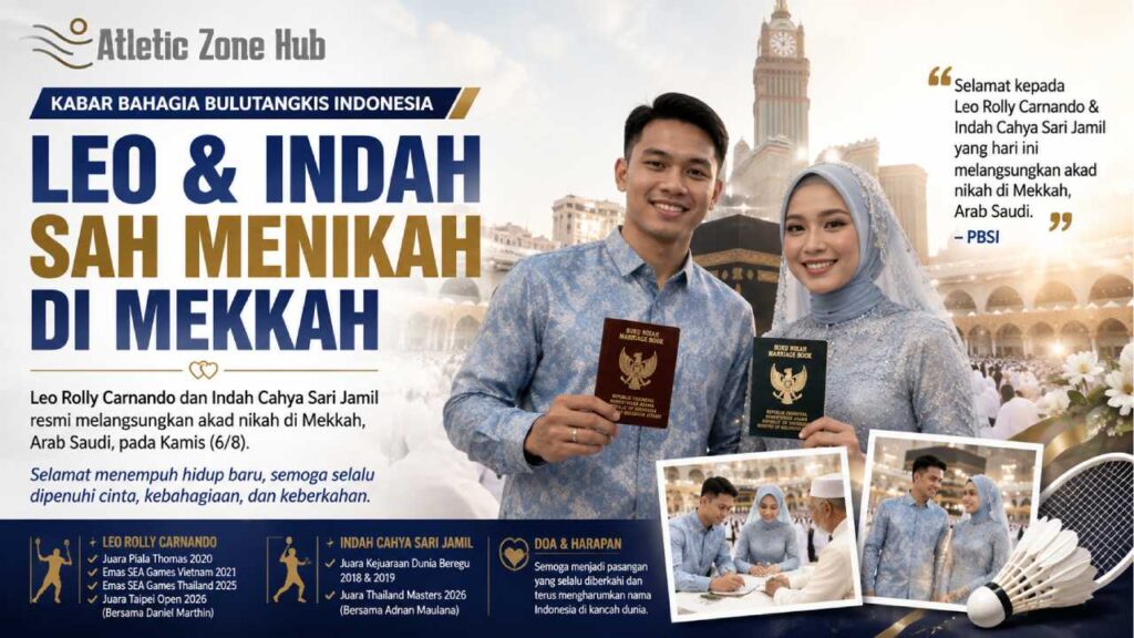 Kabar Bahagia Bulutangkis Indonesia, Leo-Indah Sah Menikah di Mekkah