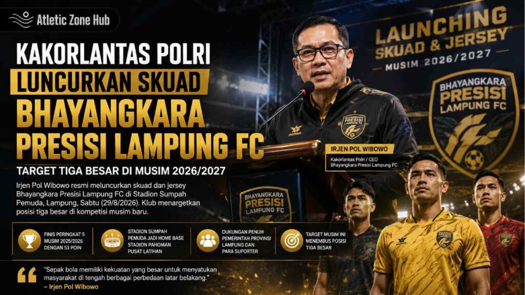 Kakorlantas Polri Luncurkan Skuad Bhayangkara Presisi Lampung FC