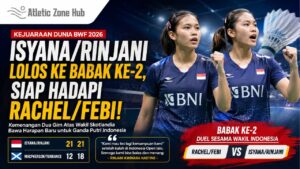 Kejuaraan Dunia: Lolos ke Babak Kedua, Isyana/Rinjani Lawan Rachel/Febi