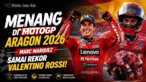 Menang di MotoGP Aragon 2026, Marc Marquez Samai Rekor Valentino Rossi