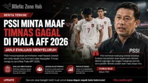 PSSI Minta Maaf Timnas Gagal di Piala AFF, Evaluasi Menyeluruh Disiapkan