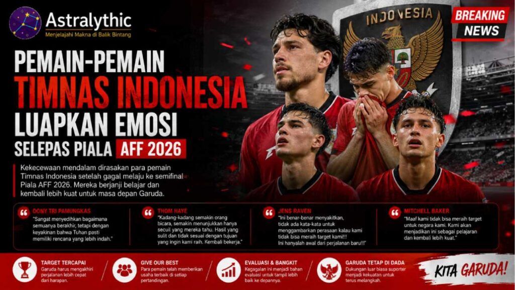 Pemain-pemain Timnas Indonesia Luapkan Emosi selepas Piala AFF 2026