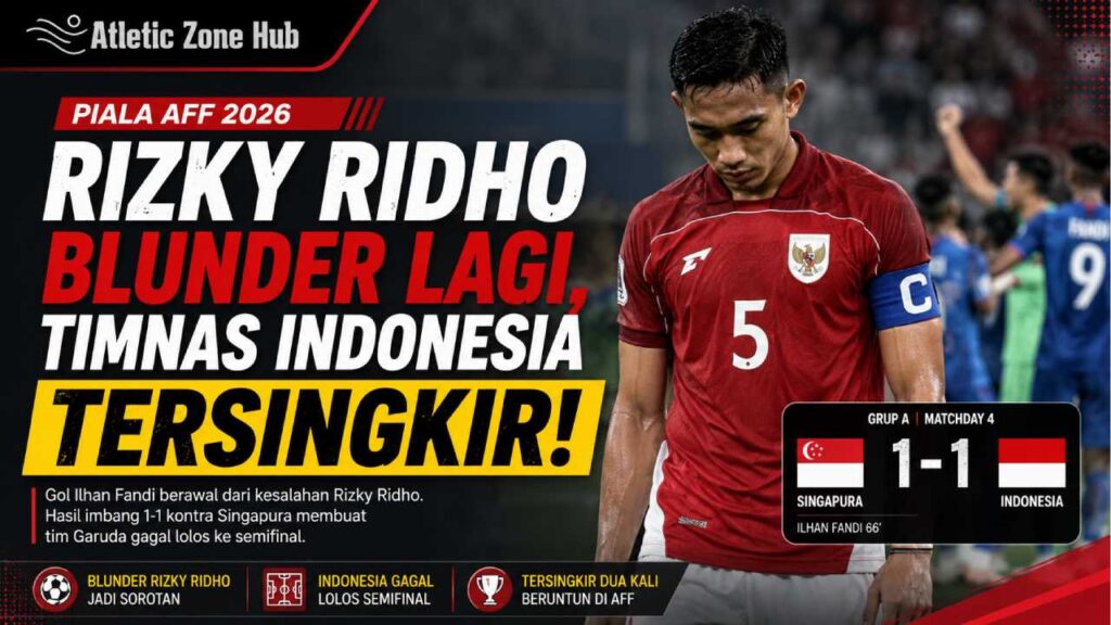 Rizky Ridho Blunder Lagi, Timnas Indonesia Tersingkir dari Piala AFF 2026