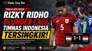 Rizky Ridho Blunder Lagi, Timnas Indonesia Tersingkir dari Piala AFF 2026