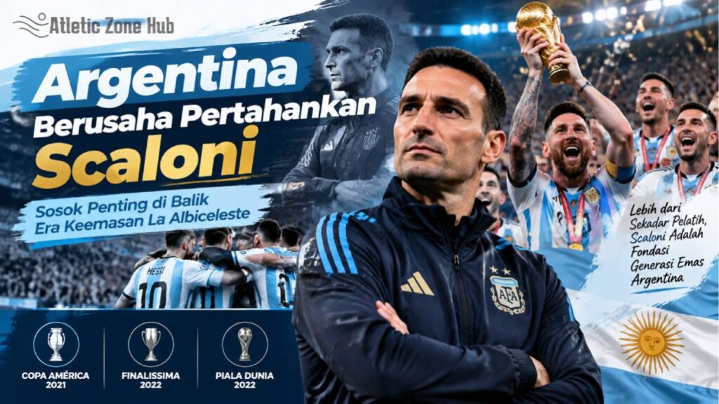 Argentina Berusaha Pertahankan Scaloni, Sosok Penting di Balik Era Keemasan La Albiceleste