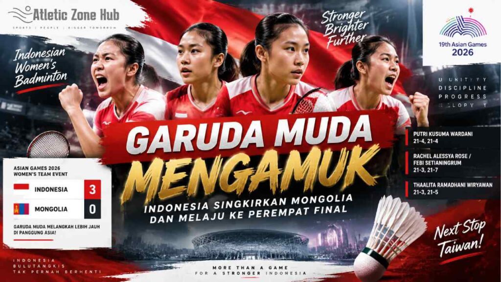 Garuda Muda Mengamuk, Indonesia Singkirkan Mongolia dan Melaju ke Perempat Final