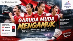 Garuda Muda Mengamuk, Indonesia Singkirkan Mongolia dan Melaju ke Perempat Final