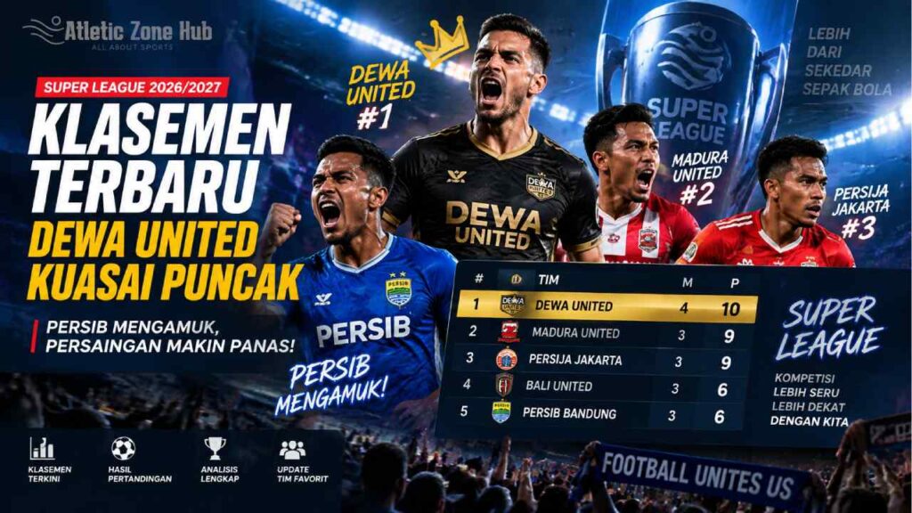 Klasemen Super League Terbaru, Persib Mengamuk dan Dewa United Kuasai Puncak