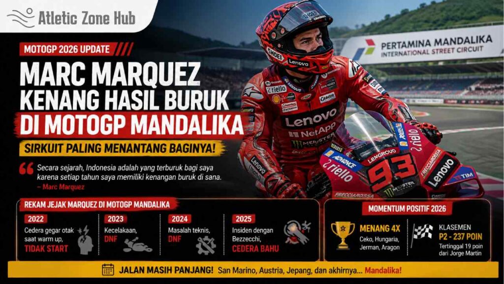 Marc Marquez Kenang Hasil Buruk di MotoGP Mandalika