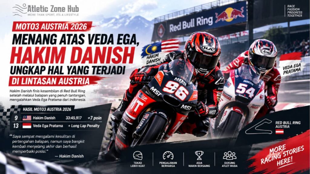 Menang atas Veda Ega, Hakim Danish Ungkap Hal yang Terjadi di Lintasan Austria