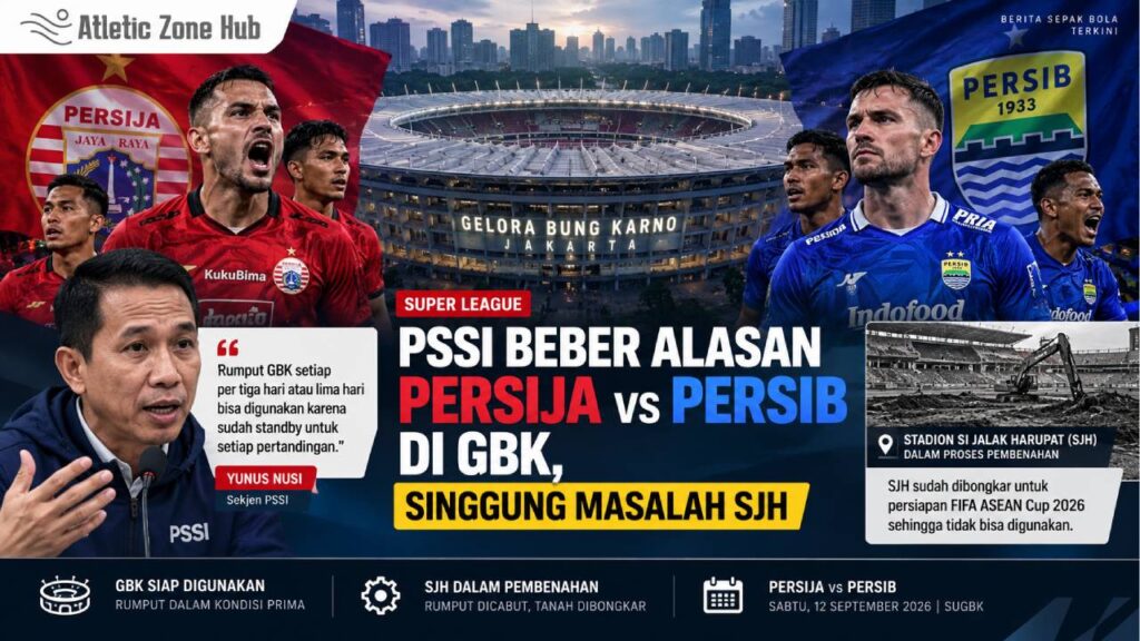 PSSI Beber Alasan Persija vs Persib di GBK, Singgung Kondisi SJH