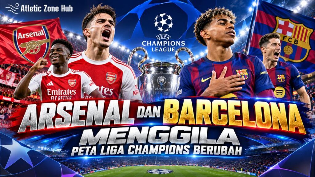 Arsenal dan Barcelona Menggila, Peta Liga Champions Berubah