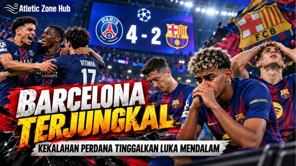 Barcelona Terjungkal, Kekalahan Perdana Tinggalkan Luka Mendalam