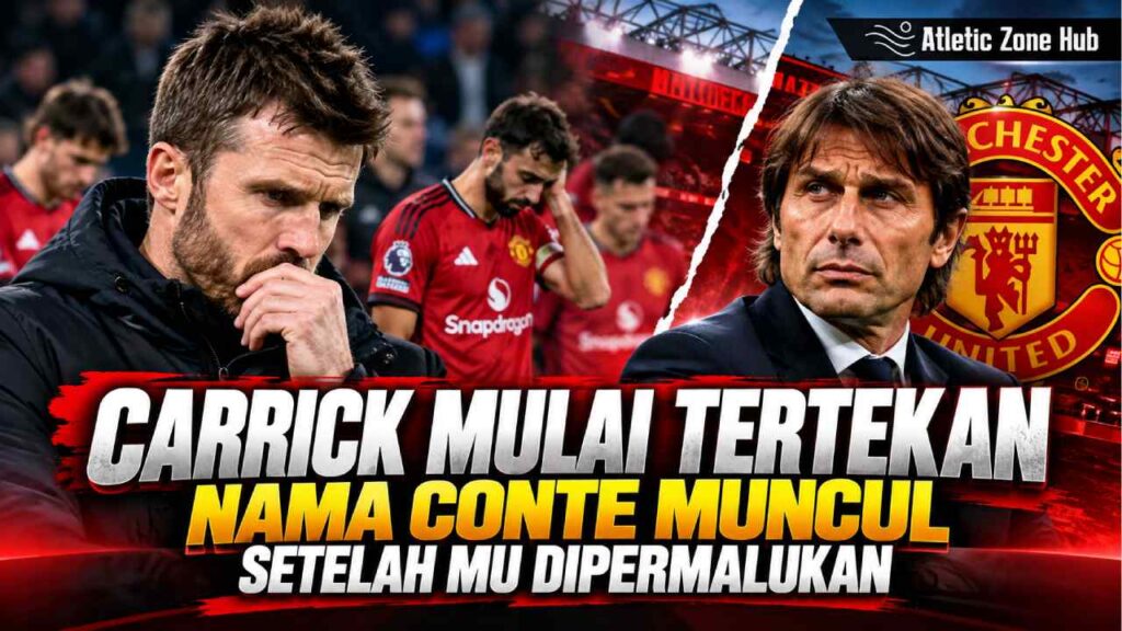 Carrick Mulai Tertekan, Nama Conte Muncul Setelah MU Dipermalukan