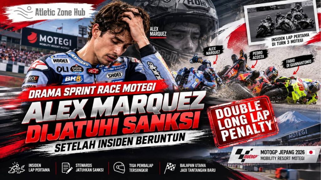 Drama Sprint Race Motegi, Alex Marquez Dijatuhi Sanksi Setelah Insiden Beruntun