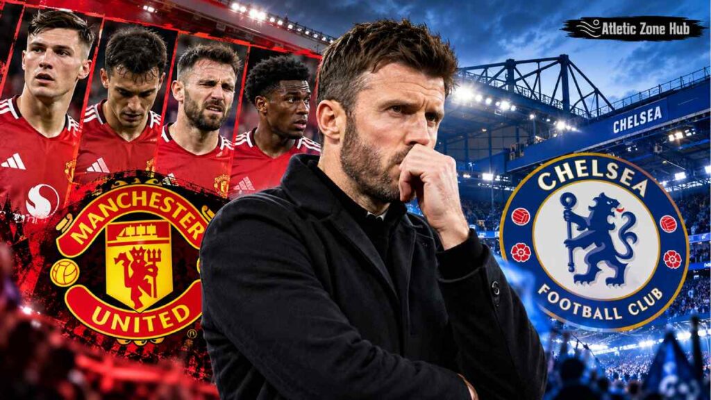Empat Pemain MU Menepi, Carrick Hadapi Tantangan Besar Lawan Chelsea