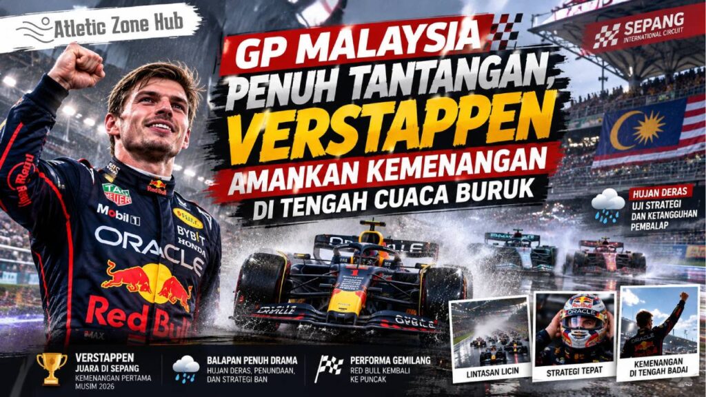 GP Malaysia Penuh Tantangan, Verstappen Amankan Kemenangan di Tengah Cuaca Buruk
