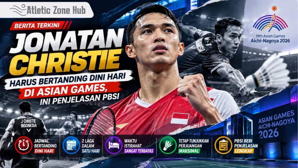 Jonatan Christie Harus Bertanding Dini Hari di Asian Games, Ini Penjelasan PBSI