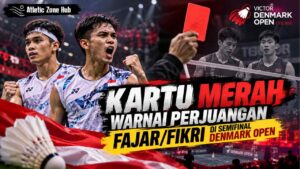 Kartu Merah Warnai Perjuangan Fajar/Fikri di Semifinal Denmark Open