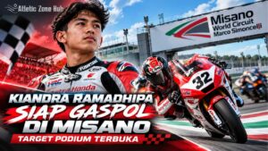 Kiandra Ramadhipa Siap Gaspol di Misano, Target Podium Terbuka