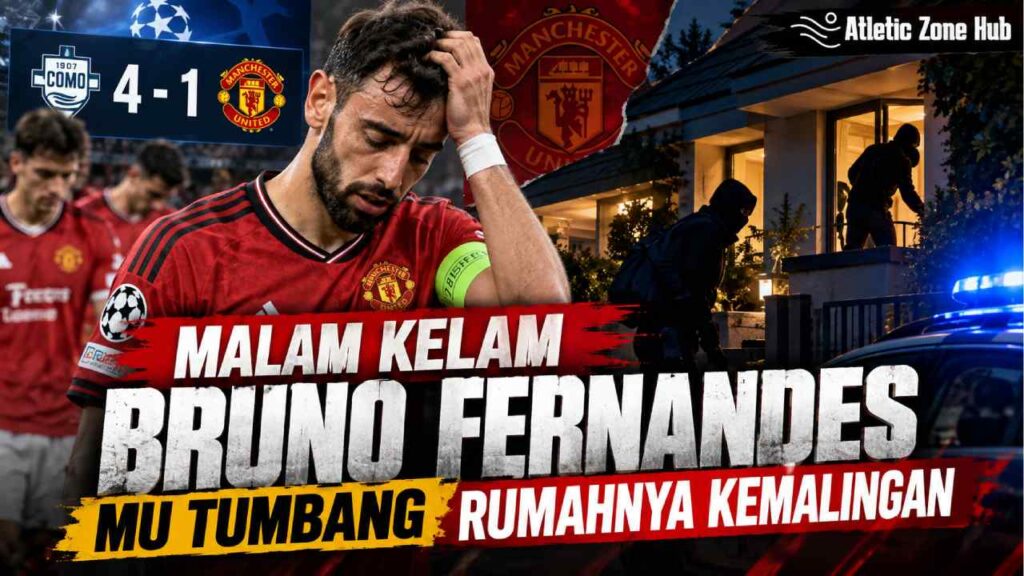 Malam Kelam Bruno Fernandes, MU Tumbang Rumahnya Kemalingan