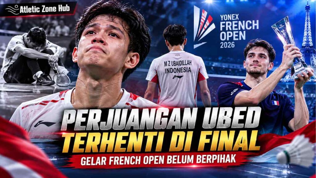 Perjuangan Ubed Terhenti di Final, Gelar French Open Belum Berpihak