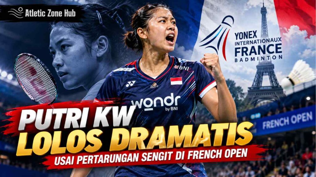 Putri KW Lolos Dramatis Usai Pertarungan Sengit di French Open